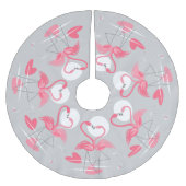 Flamingo Love-boomrok Kerstboom Rok (Voorkant)