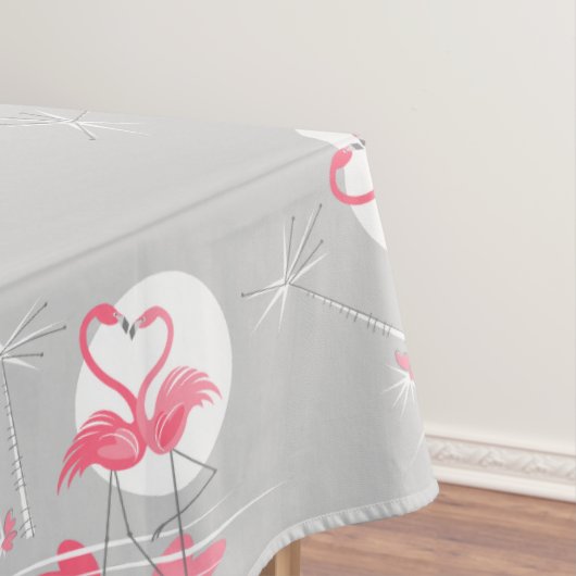 Flamingo Love Border tablecloth 60x104 Tafelkleed (Voorbeeld)