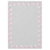 Flamingo Love Border tablecloth 60x84 Tafelkleed (Voorkant)