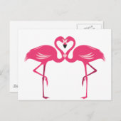 Flamingo Love Briefkaart (Voorkant / Achterkant)