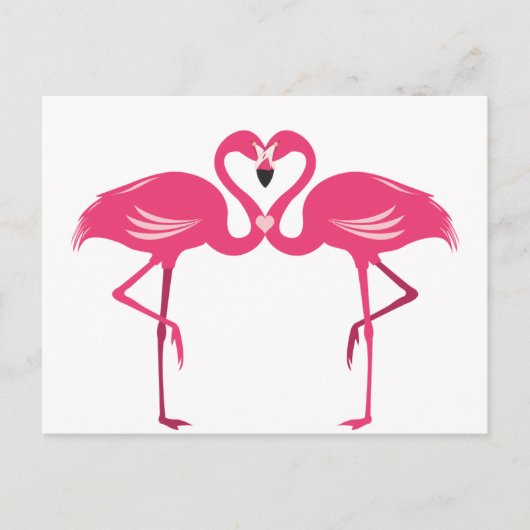 Flamingo Love Briefkaart (Voorkant)