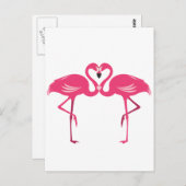 Flamingo Love Briefkaart (Voorkant / Achterkant)