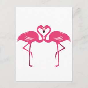 Flamingo Love Briefkaart