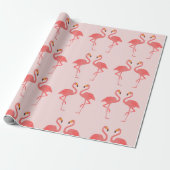 Flamingo Love Cadeaupapier (Uitgerold)