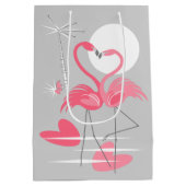 Flamingo Love-cadeautas medium Cadeauzakje (Achterkant)