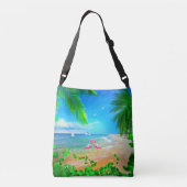 Flamingo Love Crossbody Tas (Achterkant)