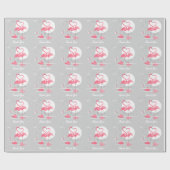 Flamingo Love Dank je dat je papier inpakt (Vlak)