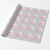 Flamingo Love Dank je dat je papier inpakt (Uitgerold)