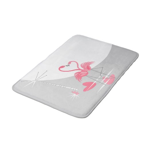 Flamingo Love Grote Maan badmat (Gekanteld)