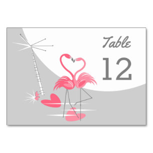 Flamingo Love Grote Maan tafelkaart landschap Kaart