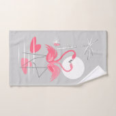 Flamingo Love handdoek set (Handdoek)
