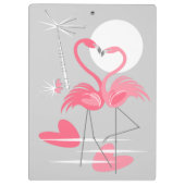 Flamingo Love-klembord Klembord (Achterkant)