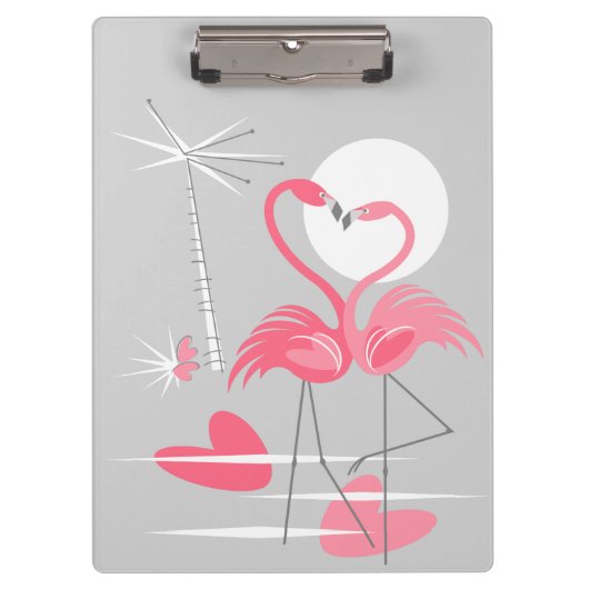 Flamingo Love-klembord Klembord (Voorkant)