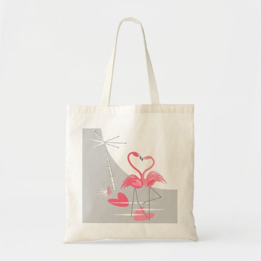 Flamingo Love Large Moon budget tas (Voorkant)
