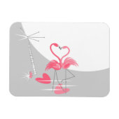 Flamingo Love Large Moon Flexnet Landscape Magneet (Horizontaal)