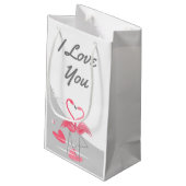 Flamingo Love Large Moon I love you small Klein Cadeauzakje (Achterkant Gekanteld)
