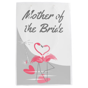 Flamingo Love Large Moon moeder of Bride medium Cadeauzakje