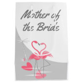 Flamingo Love Large Moon moeder of Bride medium Cadeauzakje (Achterkant)