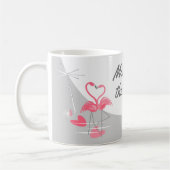 Flamingo Love Large Moon Moon Moon of the Bride mo Koffiemok (Links)
