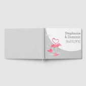 Flamingo Love Large Moon Names Data gastboek Gastenboek (Volledig)