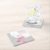 Flamingo Love Large Moon Names Date onderzetter sq (Insitu)