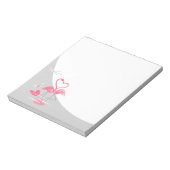 Flamingo Love Large Moon notebook Notitieblok (Linkerzijde)
