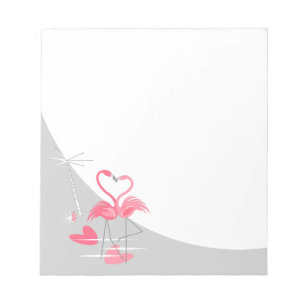 Flamingo Love Large Moon notebook Notitieblok