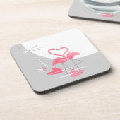 Flamingo Love Large Moon onderzetter cork back (Linkerzijde)