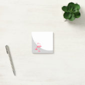 Flamingo Love Large Moon post-it notes square (Kantoor)