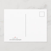 Flamingo Love Large Moon Save the Date briefkaart (Achterkant)