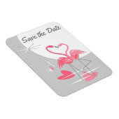 Flamingo Love Large Moon Save the Date Flexible Magneet (Rechterzijde)