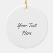 Flamingo Love Large Moon text ornament round (Achterkant)