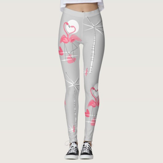 Flamingo Love leggings (Voorkant)