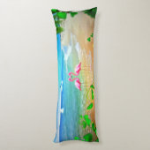 Flamingo Love Lichaamskussen (Achterkant (Verticaal))