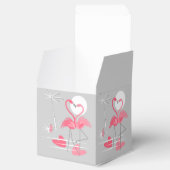 Flamingo Love-liefdesbox klassiek Bedankdoosjes (Geopend)