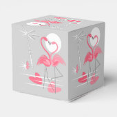 Flamingo Love-liefdesbox klassiek Bedankdoosjes (Achterkant)
