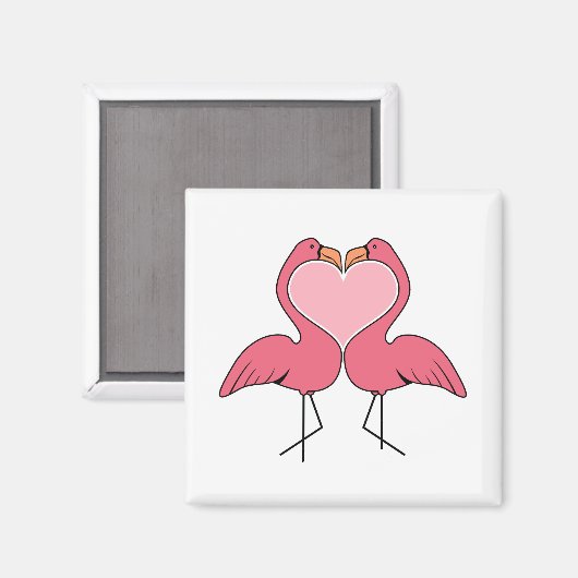 Flamingo Love Magneet (Voorkant / Achterkant)