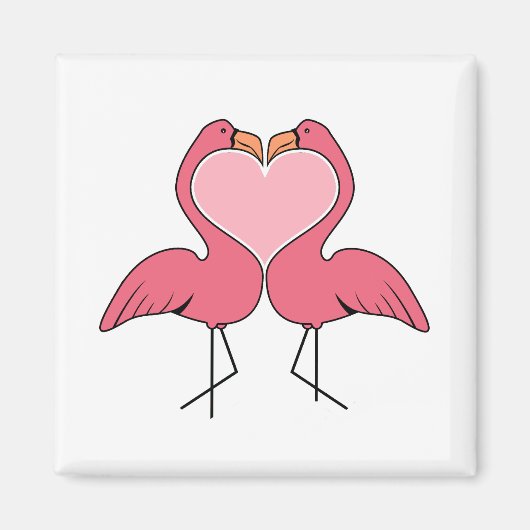 Flamingo Love Magneet (Voorkant)
