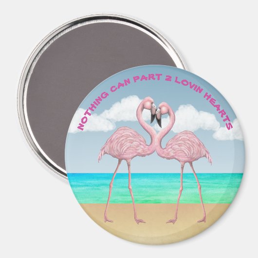 Flamingo Love Magneet (Voorkant / Achterkant)