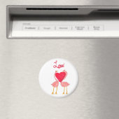Flamingo Love Magneet (Insitu (Vaatwasser))