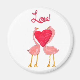Flamingo Love Magneet