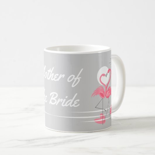 Flamingo Love Moeder van de Bride mok (Voorkant rechts)