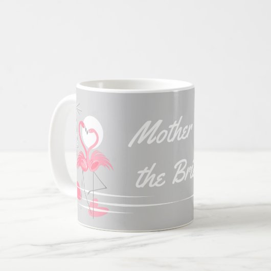 Flamingo Love Moeder van de Bride mok (Voorkant links)
