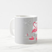 Flamingo Love mok (Voorkant links)