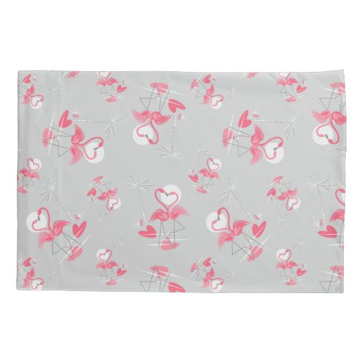Flamingo Love multi-back pilcase Kussensloop (Achterkant)