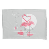 Flamingo Love multi-back pilcase Kussensloop (Voorkant)