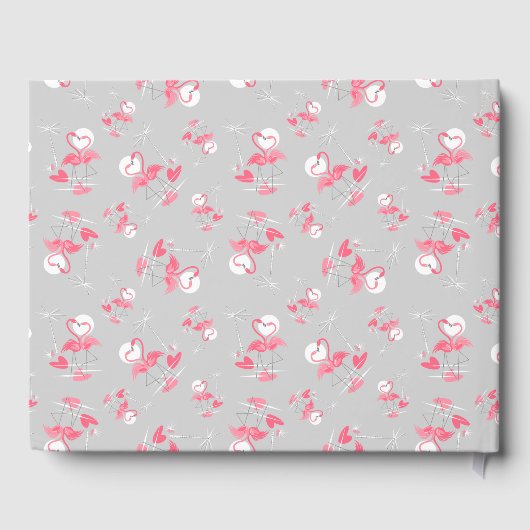Flamingo Love Multi-gastboek Gastenboek (Achterkant)