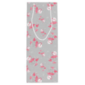 Flamingo Love Multi gift bag wine Wijn Cadeautas (Achterkant)