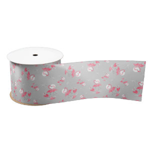 Flamingo Love Multi-ribbon satin Satijnen Lint