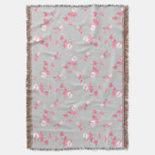 Flamingo Love Multi-werpen deken (Voorkant Verticaal)
